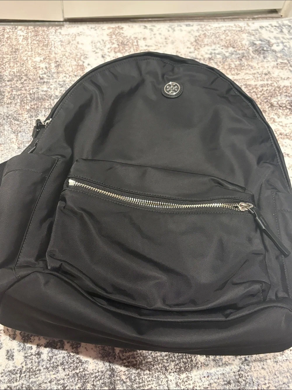 Tory Burch Black Nylon Backpack - Sleek Everyday Bag
